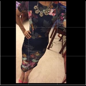Floral ASOS midi dress